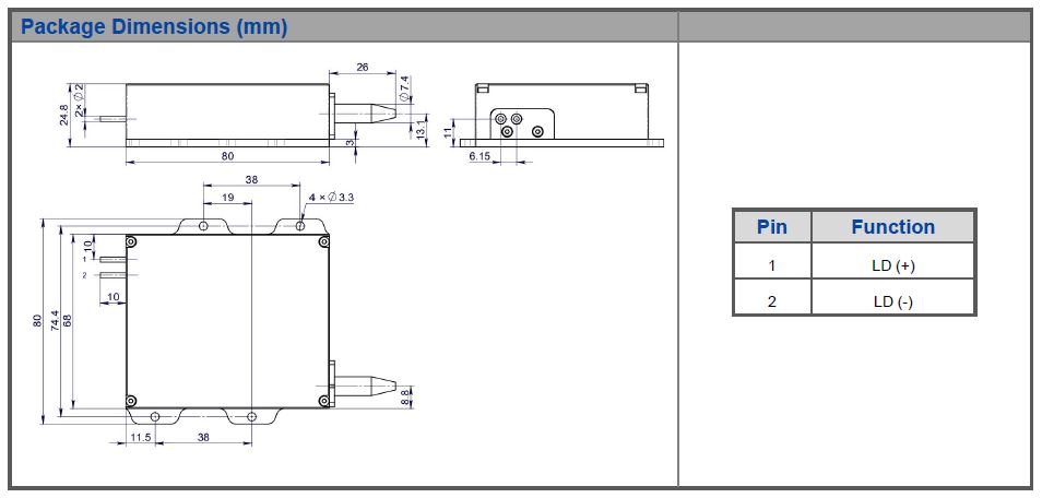 K940FN1RN-150.0W Multi-Single Emitter, 940nm, 150W High Power Fiber Coupled Diode Laser